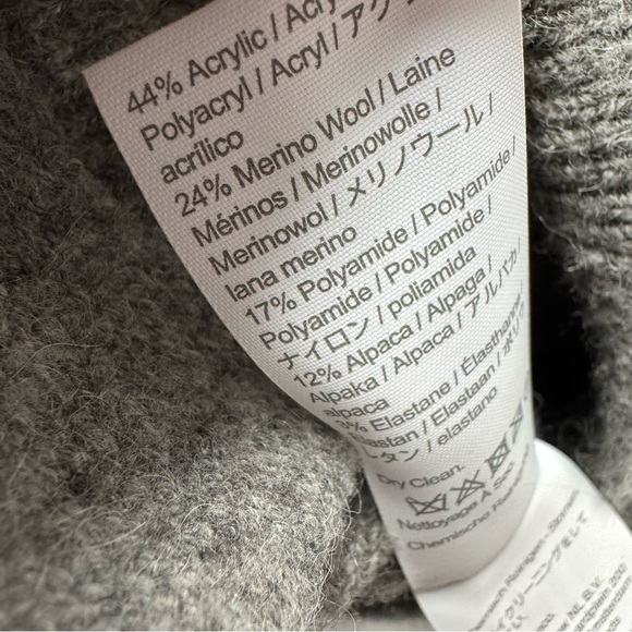 J. Crew Cocoon Knit Sweater Blazer Button Heather Graphite Gray Grey Medium M - Picture 9 of 11